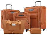 Softside Luggage Expandable 3 Piece Set Suitcase with Duffel Bag Upright Spinner Softshell N732P201004G