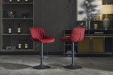Chrome Footrest and Base Swivel Height Adjustable Mechanical Lifting Velvet Blackening Leg Simple W1249P253969