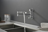 Wall mounted Filler Faucet, Modern Brass Filler Two-Attachment Wall Mount Folding Kitchen W2287P184402