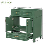 30'' Bathroom Vanity without Top,Solid Wood Frame Bathroom Storage Cabinet with Soft Closing N710P170784F