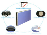 Table Tennis Table Foldable & Portable Ping Pong Table Set with Net and 2 Ping Pong Paddles for 00961253