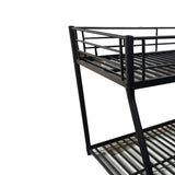 ZNTS Metal Twin over Full Bunk Bed/ Heavy-duty Sturdy Metal/ Noise Reduced/ Safety Guardrail/ CPC W1935140533