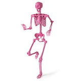 5.5 FT Pink Halloween Skeleton Decor - No Assembly Needed, Integrated Hanging Rope, Playful-Spooky 65148818