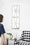 16" x 23" Rectangular Wooden Wall Mirrors with Distressed White Frame, Vertical or Horizontal, Home W2078124317