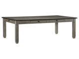 Casual Dining Two-Tone Finish Dining Table of 6 Drawers Rectangular Shape Wooden Furniture B01152301