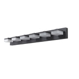 ZNTS (Same as W1340110609/L2015) Modern 6-Light Black LED Vanity Mirror Light Fixture For Bathrooms And W1340P206830