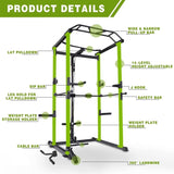 ZNTS Home Gym sets Multi-functional Power Cage,Home Adjustable Pullup Squat Rack 1000Lbs Capacity 37066719