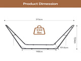 Double-Barrel Stand Only, Heavy Duty Iron Frame for Alls, Easy Assembly 73338427