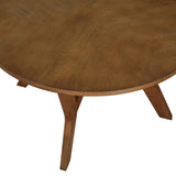 ZNTS 32inch Wood Round Coffee Table for Living Room,Mid Century Farmhouse Circle Wooden Coffee Tables for 05049710