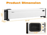 32" Baseboard Heater, 1500W Electric Baseboard Space Heater with 3 Heat Settings, Remote Control, 20335527