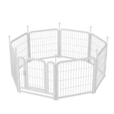 ZNTS Dog Playpen 8 Panels 24" Height Heavy Duty Dog Fence Puppy Pen for Large Medium Small Dogs Indoor W368P233994