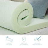 ZNTS Cool Gel Memory Foam Mattress Topper, 3 inch, Twin XL Size B108131507