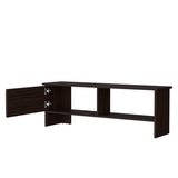 Rock Point Entertainment Center with a Door and Open Storage, Stained Walnut B128P263718
