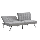 WOOD FRAME, STAINLESS LEG, FUTON, SOFA BED GREY W2297P247601