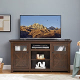 2 Doors Cabinet Farmhouse Cabinet, Farmhouse TV Stand Barn Design,Modern Farmhouse TV Media Stand, W1758P199936