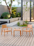 Summer- 2-Piece PP Single-Seater Chairs Coffee Table Set Indoor/Outdoor Multi-Purpose Furniture W3450P323335