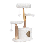 Modern Cat Tree, Natural Branch Cat Tower, Luxury Cat Condo, Indoor Cat Furniture, Kitten Cat Gift, W2181P144452