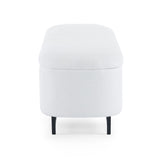 Elegant Ottoman with Spacious Storage Function, White N769P227981W