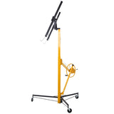 ZNTS Drywall Lift Panel 11' Lift Drywall Panel Hoist Jack Lifter, BLACK+YELLOW W465121420