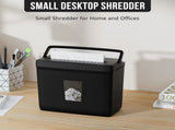 Paper Shredder for Home Use,5 Sheets Small Crosscut Paper Shredder,P-4 Security Level with 46631976