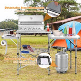 Foldable Camping Kitchen with Windscreen Bag 25195314