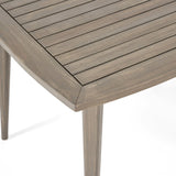 Outdoor Square Acacia Wood Table with Straight Legs, Gray 63258.00GRY
