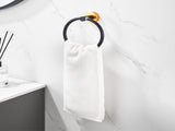 Bathroom Hardware Set, Thicken Space Aluminum 6 PCS Towel bar Set- Black Gold 24 Inches Wall Mounted 03265158