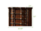 Traditional style Chest made with wood Dark Walnut 808857603425