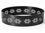 32in Fire Ring, Everlasting Flower Pattern, Round, Iron 85585292