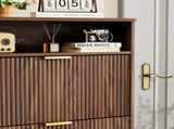 Shoe Cabinet Storage for Entryway Hidden Shoes Storage Cabinet with 2 Flip Drawers, Tall Free 16595096