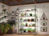 Heavy Duty Shelves 78.74" H Wire Shelving Unit with Wheels 1200LBS NSF Metal Shelves for 28342358