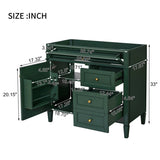 36'' Bathroom Vanity without Top Sink, Modern Bathroom Storage Cabinet with 2 Drawers and a Tip-out N710P186084F