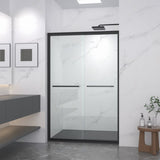 44-48"x72" Aluminum Frame Double Sliding Shower Door,Bypass Bathroom Sliding Door with Premium 5/16" W2011P293394