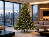 7.5ft Pre-lit Classic Artificial Christmas Tree 3719 Branch Tips 1000 Warm White LEDs 15527210