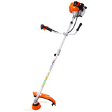 52cc Weed Eater/Wacker Gas Powered, 2 in 1 String Trimme,with 10'' Brush Cutter,Rubber Handle & 94523484