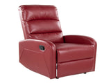 Dormi Contemporary Recliner Chair in Red Faux Leather by LumiSource B202P223699