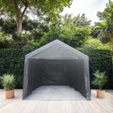 10x20ft gazebo party tent heavy duty canopy carport outdoor portable garage grey W2373P147980
