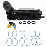 Oil Filter Adapter Housing & Intake Seals For 11-13 3.6L Chrysler Dodge RAM Jeep 14279319