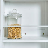 Kitchen Pantry Storage Cabinet,Freestanding Pantry Cabinet with Doors & Adjustable Shelves, Small W3417P315037