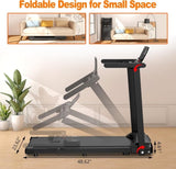 Folding Treadmill with Handles, 3.0HP Portable Treadmill, Portable Treadmill with Handles 52233783