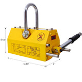 Permanent Magnetic Lifting with Release, 2200lbs/1000kg Heavy Duty Magnet, 2.5 Safety Factor, W465P170813