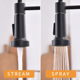 Touchless Kitchen Faucet,Hands Free Automatic Smart Kitchen Faucet Black Smart Kitchen Faucet W1932P156238