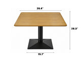 Square Bamboo Dining 26.4 Inch, Kitchen, Square Dining, Square, Small Dining W2641P565307