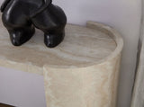 53.15 Inch Faux MARS marble Pattern Entryway Table for Living Room,Narrow Console Table wit, Modern W2582P280028