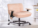 Chenille Criss Cross Office Chair with Air Lumbar Support, Flip-up Adjustable Arms, Built-in 11659105
