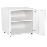 Metal Printer Stand with Storage Mobile Printer Tables for Small Spaces with Door Adjustable Shelf 31626903