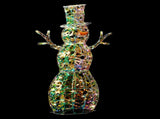 4FT Lighted Iridescent Snowman Christmas Decorations, Pre-lit Holiday Decor with 100 Warm White LED 15924623
