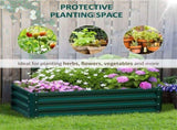 4' x 2' x 1' Sturdy Metal Raised Planter Garden Bed for Vegetables, Flowers, Herbs & Succulents 18060340