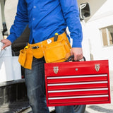 Metal Tool Box with 4 Drawers Portable Steel Tool Chest with Metal Cylinder Lock and Latch Closure, W3037P241995