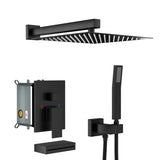 Shower System with Waterfall Tub Spout,12 Inch Wall Mounted Square Shower System with Rough-in W124381871
